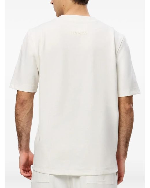 Hamza White Khan V2 Short-Sleeved T-Shirt for men
