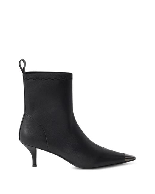 Furla Black Metal Ankle Boots