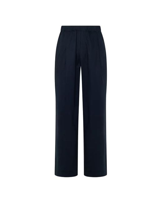 Laneus Blue Detail-Embroidered Trousers for men