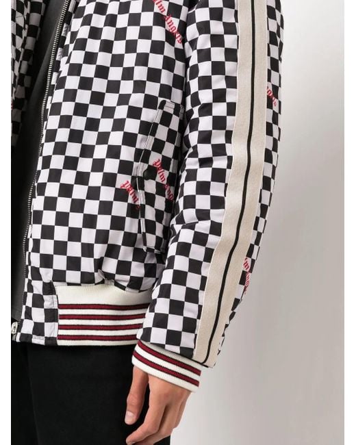 Palm Angels Black Zip-Up Hooded Jacket for men