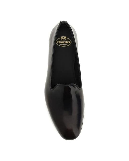 Church's Black Polished Loafers