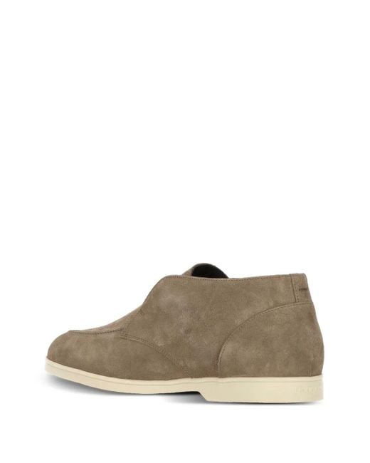 Doucal's Brown Suede Slip-On Desert Boots for men
