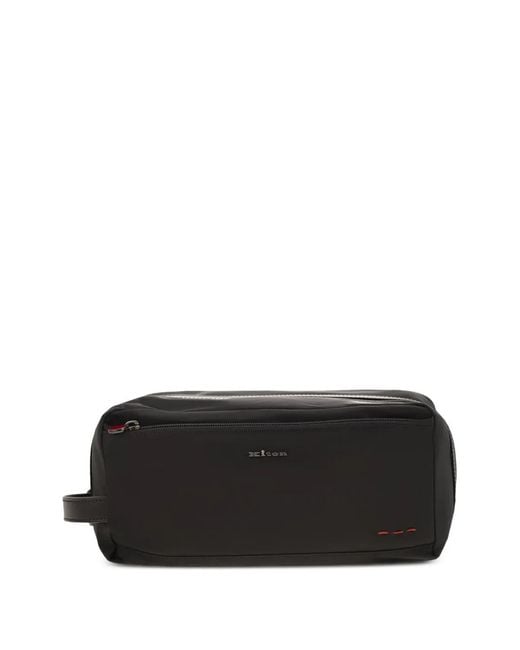 Trousse Make Up Con Zip di Kiton in Black da Uomo
