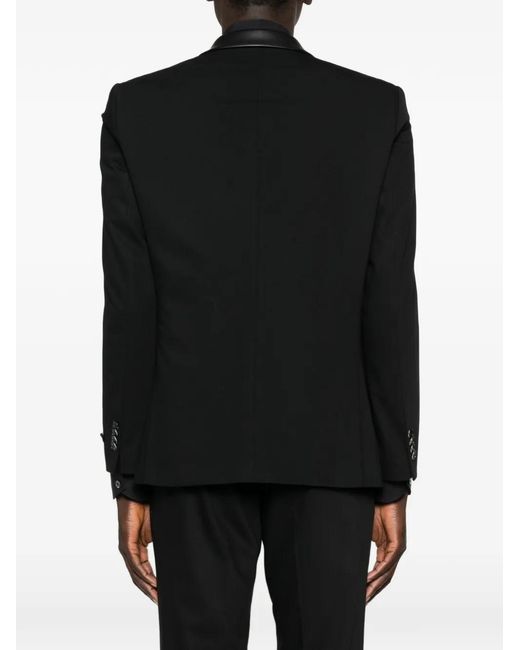 Karl Lagerfeld Black Rock Button-Fastening Blazer for men