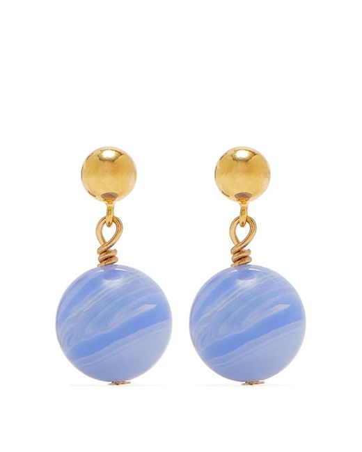 Anni Lu Blue Float Drop Earrings