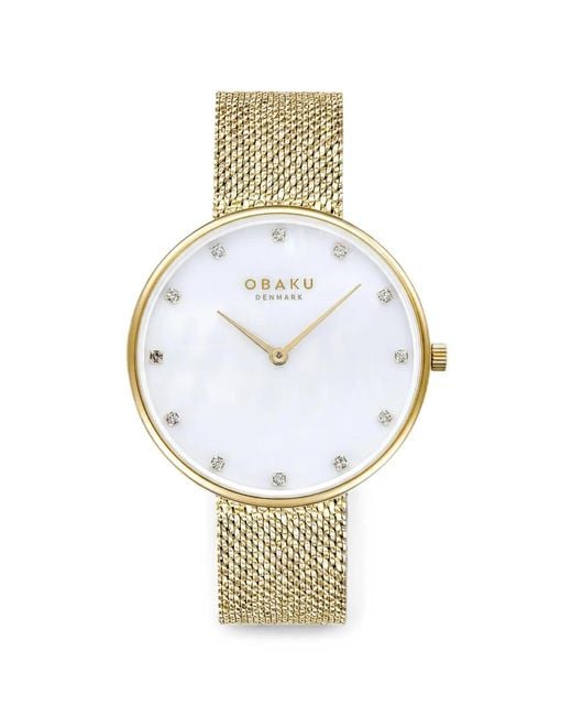Obaku Metallic Glans 36Mm Watch