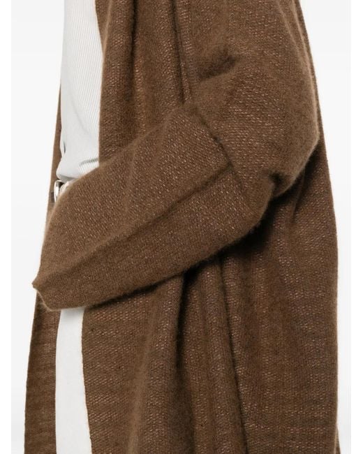 The Row Brown Novaan Open-Front Coat