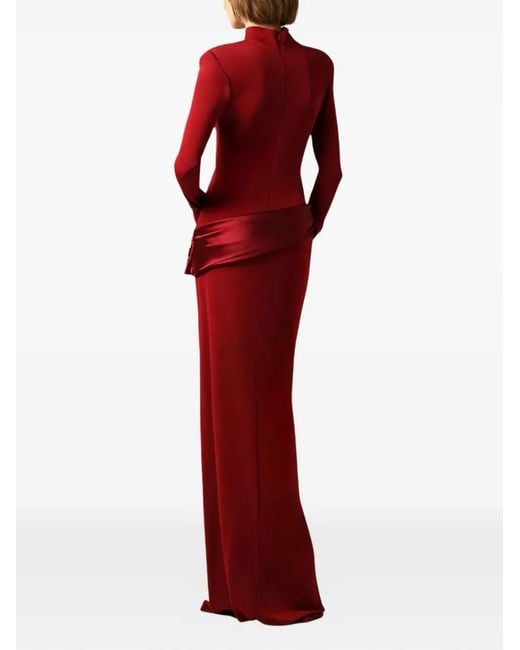 Nafsika Skourti Red Shiza Ford Ruched Dress