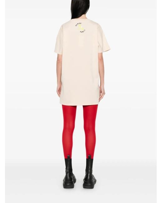 KENZO Peonies ミニドレス Pink