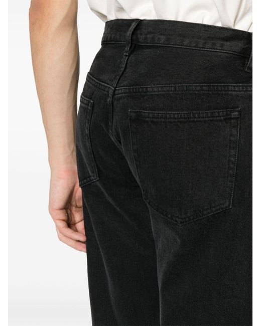 Jeans New Standard dritti con vita media di A.P.C. in Black