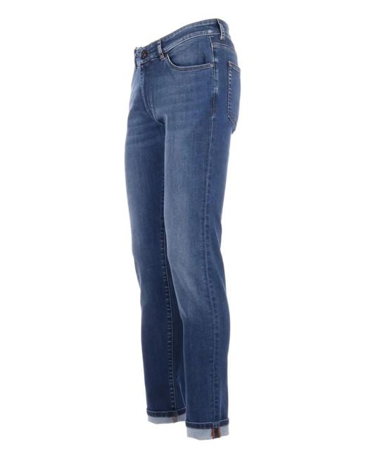 PT Torino Blue Cotton-Blend Jeans for men