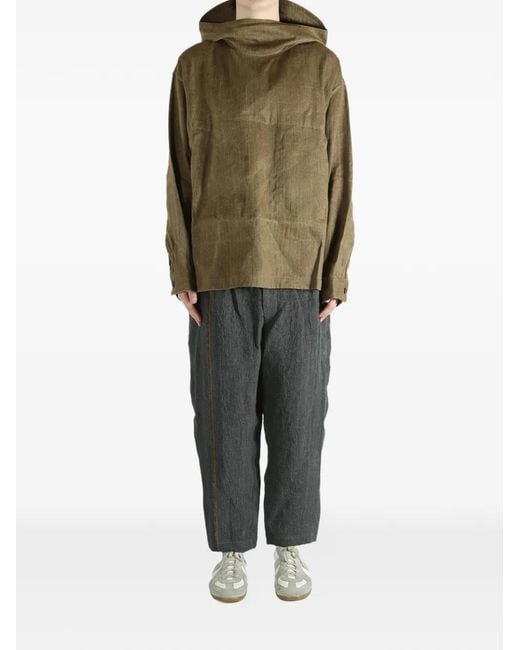 Uma Wang Green Justo Hooded Jacket for men