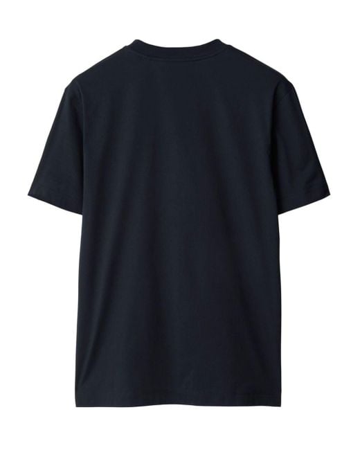 Burberry T-Shirt mit EDK-Stickerei in Blue für Herren