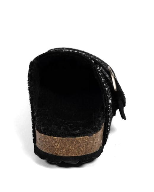 Faliero Sarti Black Mules À Boucle