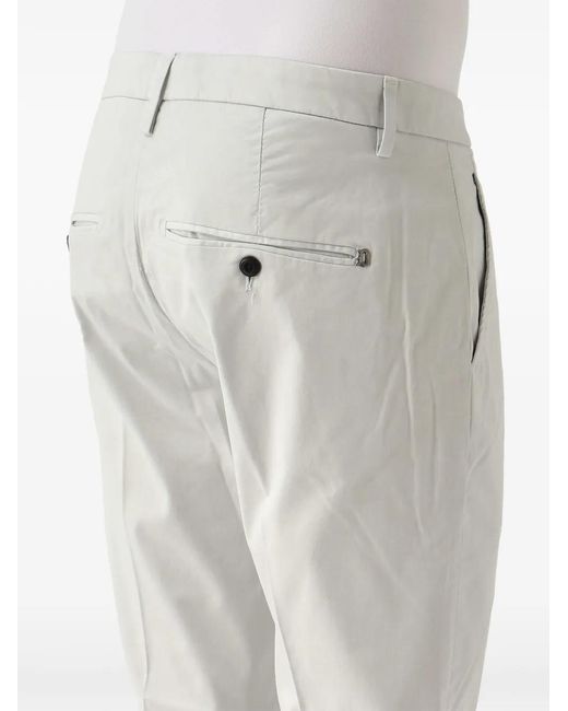 Dondup Gray Rolled-Hem Trousers for men