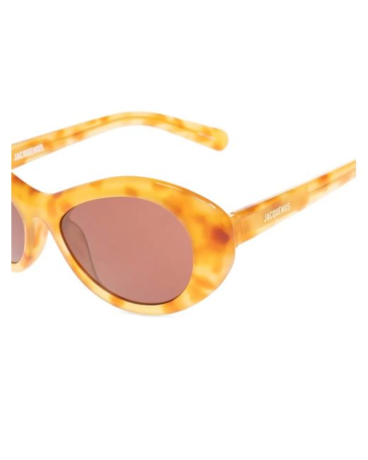 Jacquemus Orange Rond Rounded Sunglasses