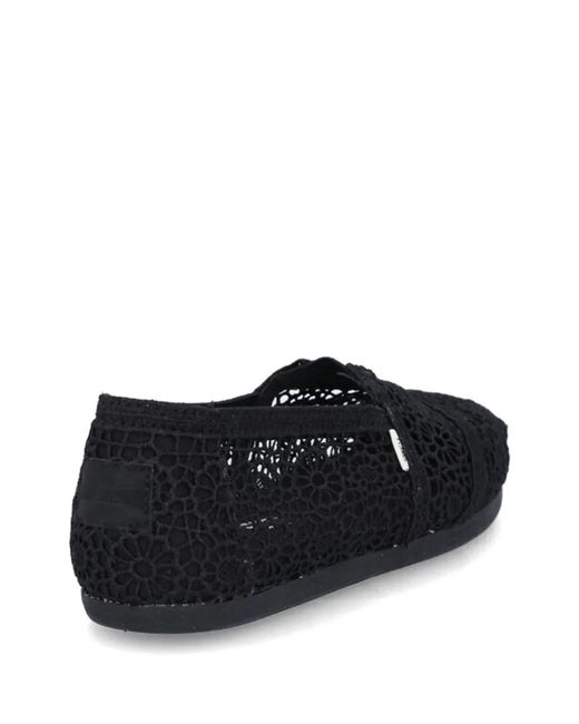 TOMS White Espadrilles À Détails Perforés