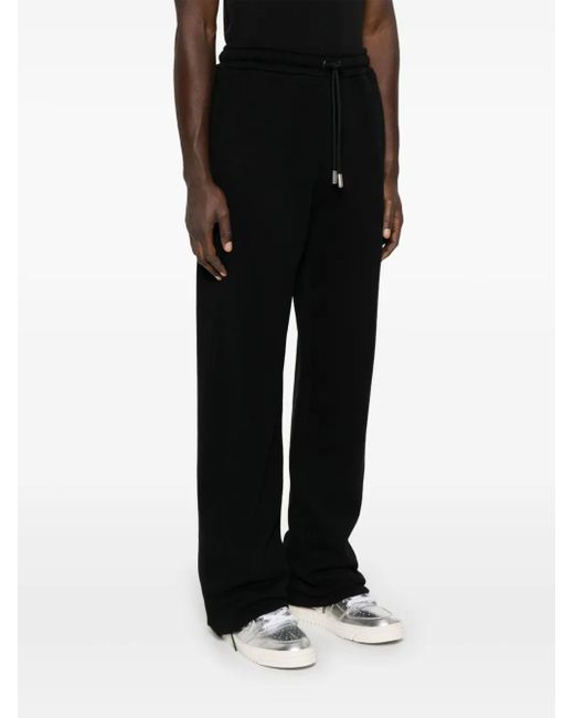 Off-White c/o Virgil Abloh Black Cotton Sweatpants Wide Fit for men