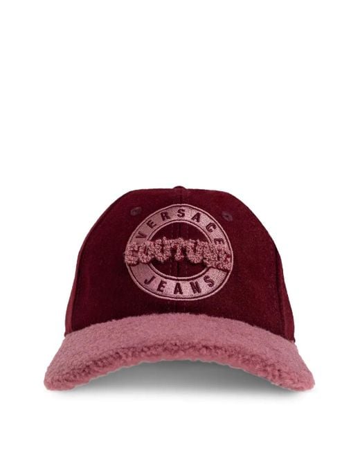 Versace Jeans Couture Brown Logo-Embroidered Baseball Cap
