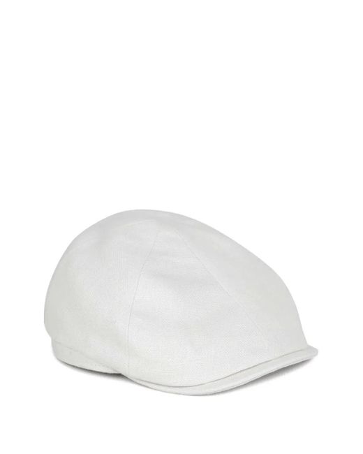 Lock & Co White Tom Panelled Cap for men