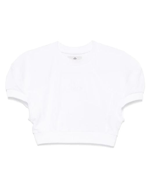 Vivienne Westwood レディース ホワイト クロップド Tシャツの通販はau