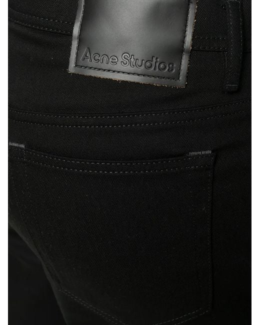 Vaqueros River Stay rectos Acne de hombre de color Black