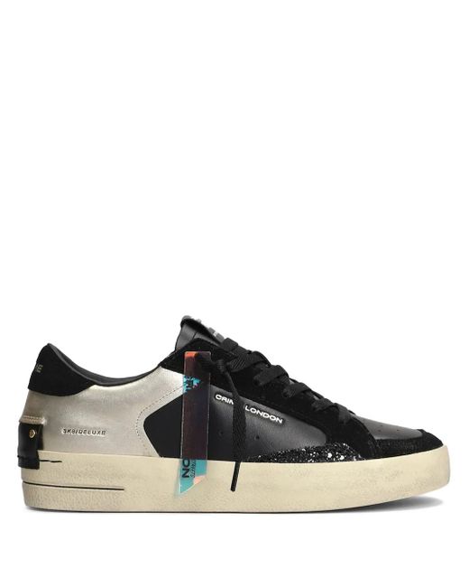 Crime London Black Sk8 Sneakers