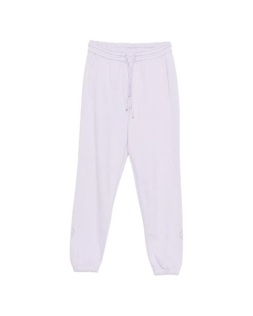 Adidas By Stella McCartney White Drawstring Track Pants