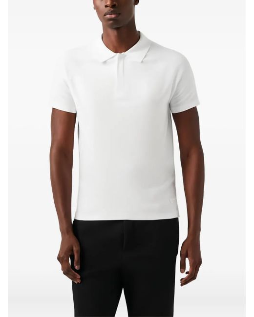 ALPHATAURI White Short-Sleeve Polo Shirt for men