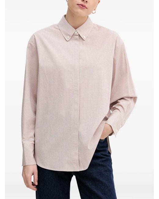 Mos Mosh Pink Mmbritze Check-Pattern Button-Down Shirt