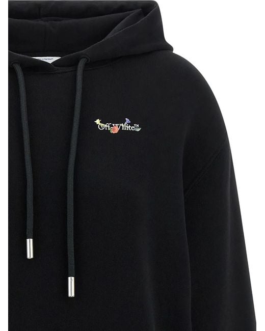 Off-White c/o Virgil Abloh Blue Glass Flower Hoodie