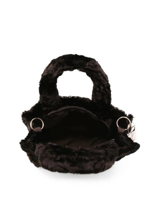La Milanesa エコファーハンドバッグ Black