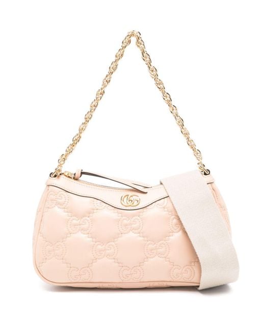 Gucci Pink Gg Matelassé Shoulder Bag