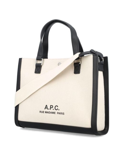 A.P.C. Natural Camille 2.0 Canvas Tote Bag for men