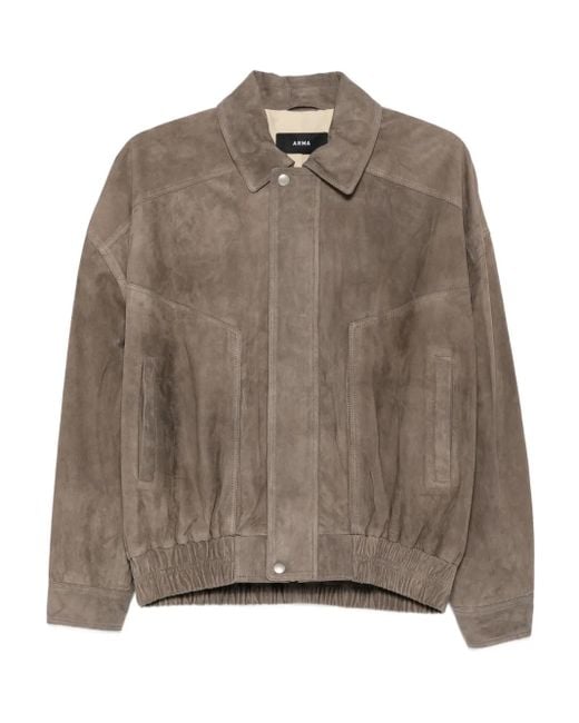 Arma Suède Jack Met Elastische Cuffs in het Brown