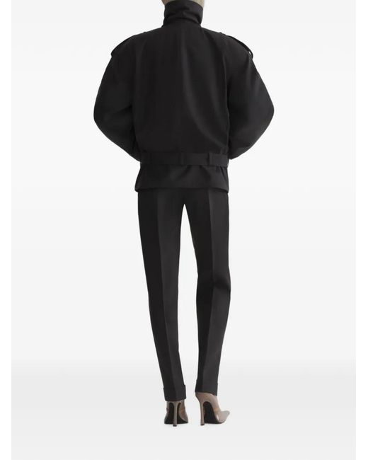 Mugler Black Round Jacket