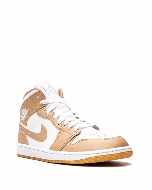 Nike White Air 1 Mid "Tan/Gum" Sneakers for men