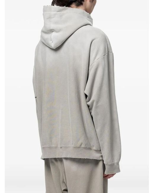 Maison Mihara Yasuhiro Gray Sun Faded Like Distressed Hoodie for men