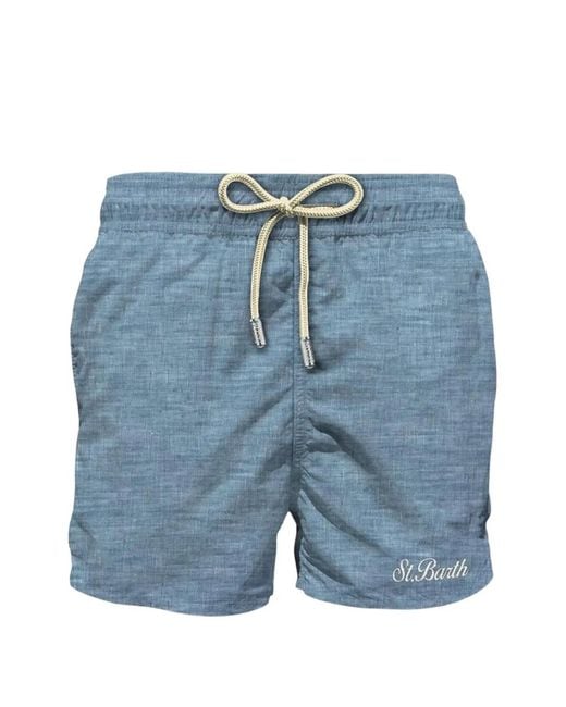 Mc2 Saint Barth Blue Syros Swim Shorts for men