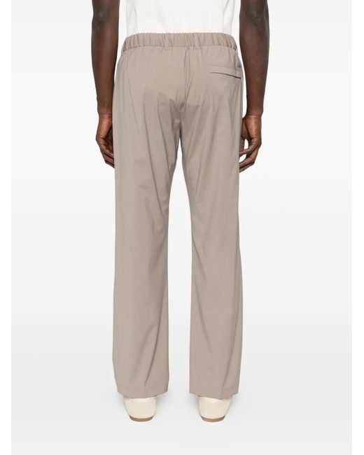 Herno White Taupe Wool Pants for men