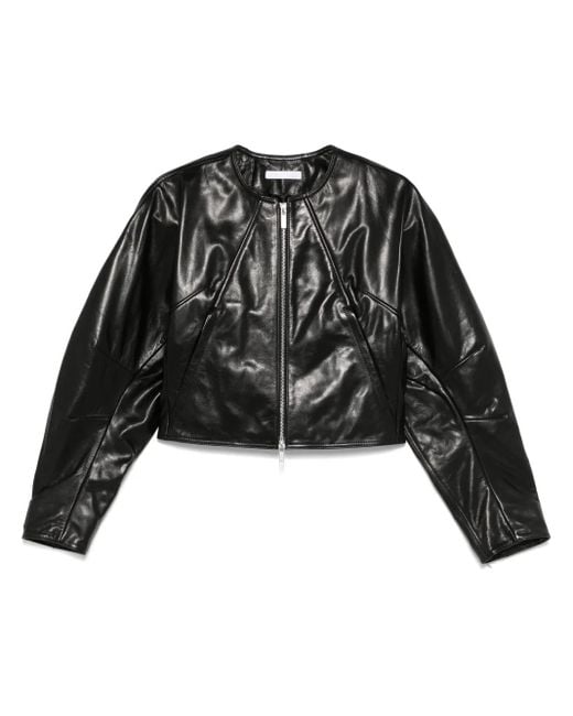 Helmut Lang Black Articulated Leather Jacket