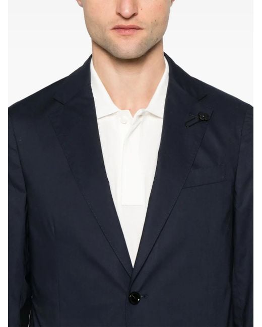 メンズ Lardini シングルジャケット Blue