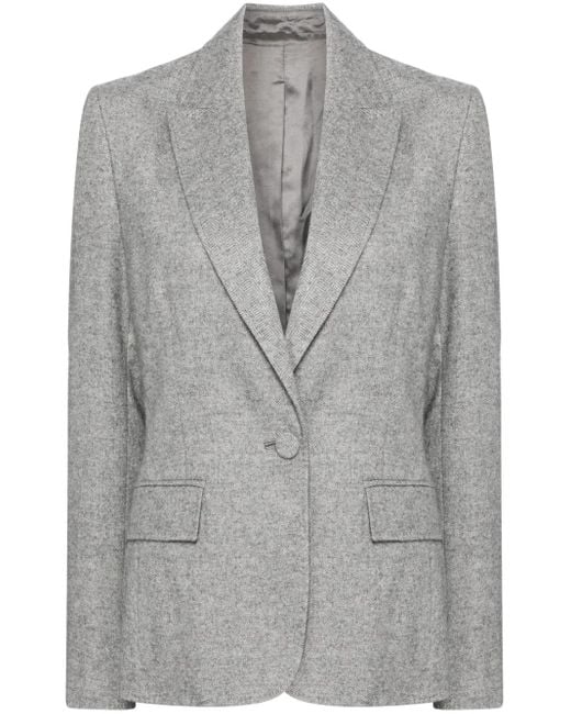 N.Peal Cashmere シングルジャケット Gray