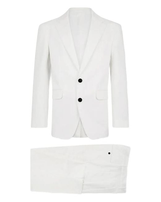 DSquared² White New York Pocket Button Suit for men
