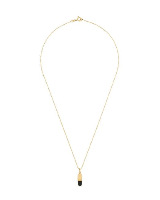 True Rocks White Small Pill Pendant Necklace