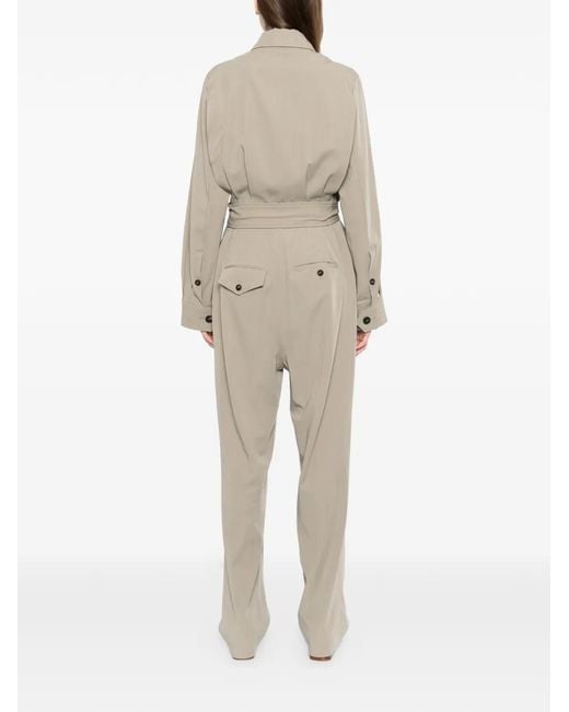 Setchu Natural Button Belted Jumpsuit