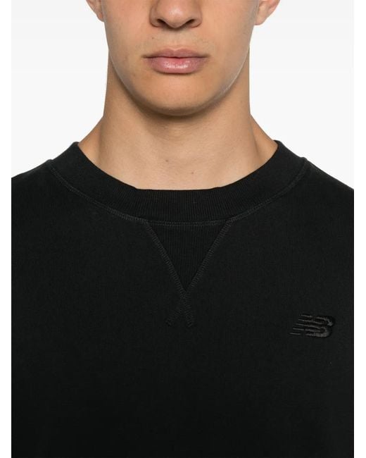 New Balance Black Athletics Sweatshirt for men