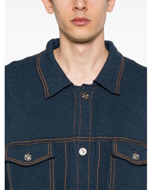 Barrie Blue Oversized Denim Jacket for men