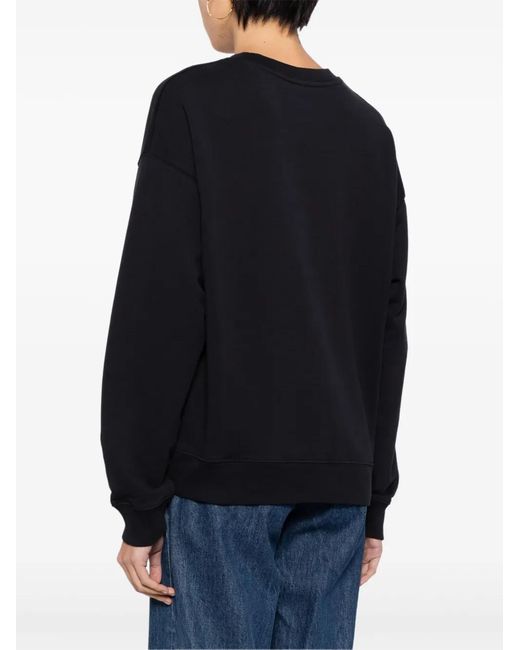 Maison Kitsuné Black Chinese Dragon Cotton Sweatshirt