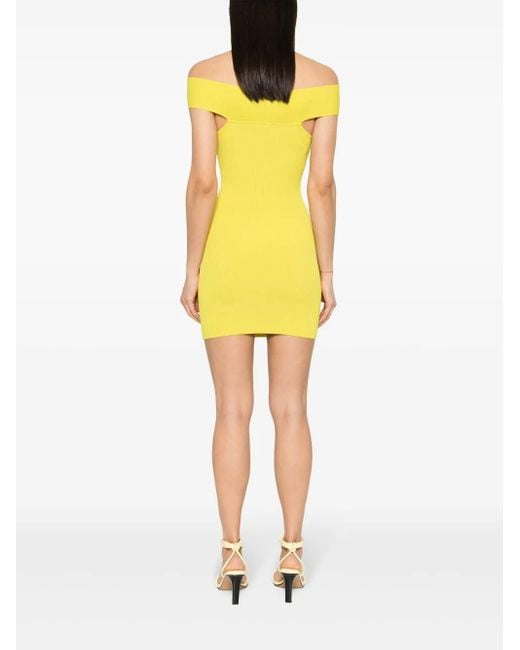 Robe Courte À Logo Elisabetta Franchi en coloris Yellow